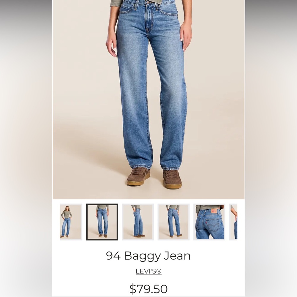 Levi's Women's 94 Baggy Jeans
